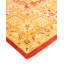 Tapis unique en laine noué à la main 8 pi x 10 pi 9 po nouvel âge Michelina - orange / rouge / beige
