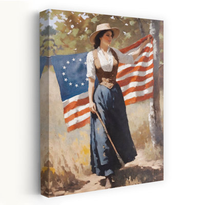 Le premier drapeau, art contemporain rustique