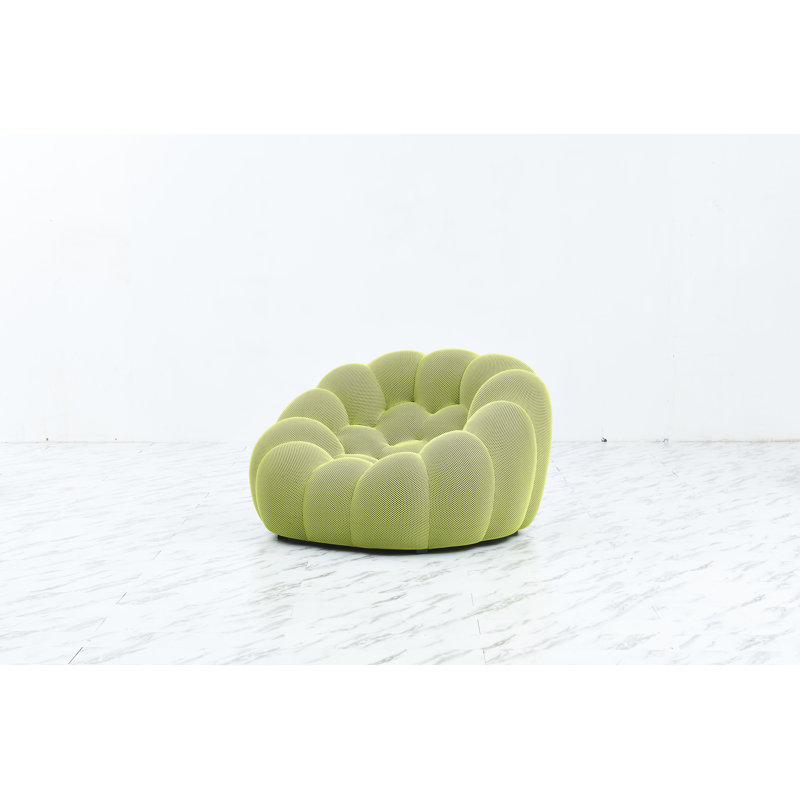 Osirys Upholstered Club Chair, Green Polyester Blend