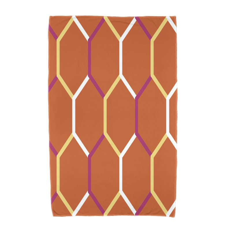 Serviette de plage en microfibre, Orange