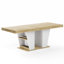 Table de salle à manger extensible en bois avec étagères latérales, pouvant accueillir dix personnes, mobilier de cuisine moderne-1964106021