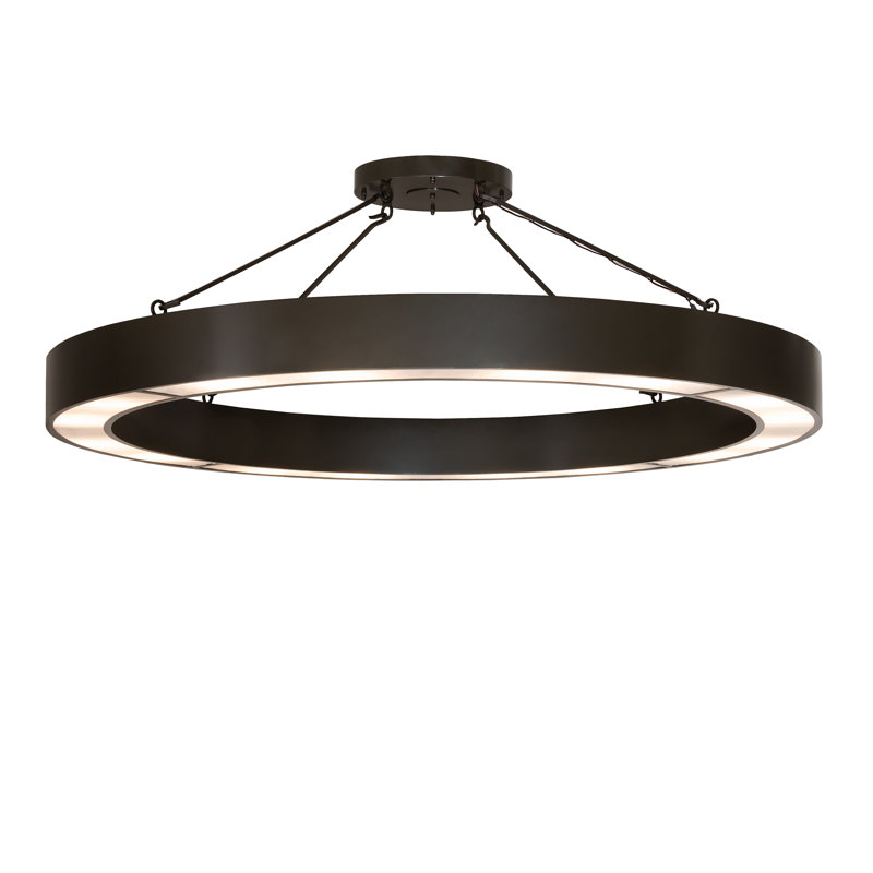 72" Wide Loxley Escabroso Semi-Flushmount