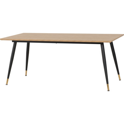 Addiemae Rectangular Dining Table with Steel Base