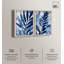 Glamour Blue Botanical Set Shadowbox Floral Decor par Art Remedy-115200223-115200227