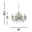 Kelly 8 - Light Candle Style Chandelier-20600161