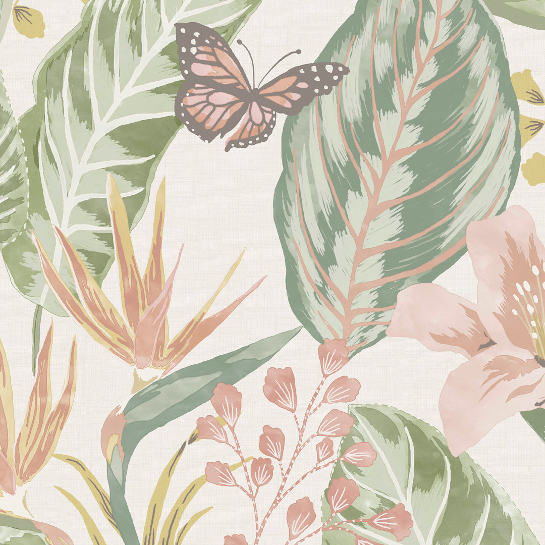 Thornport Floral Double Roll Bayou Breeze 