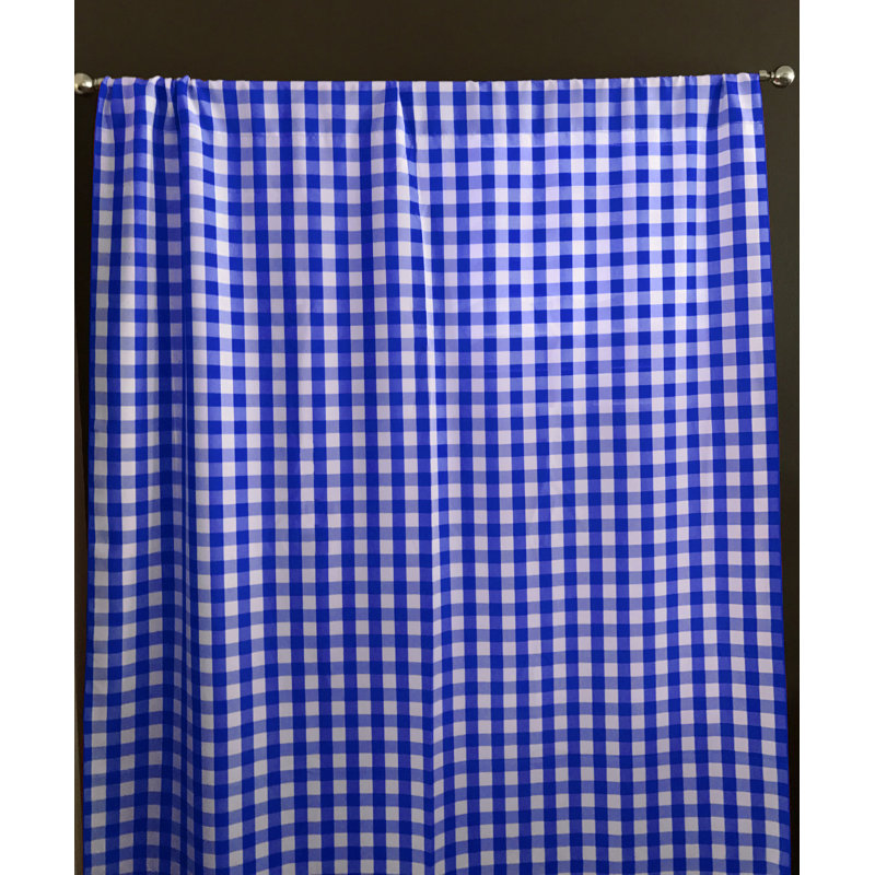 Lombard Room Darkening Curtain Single Panel, Royal Blue, 56" x 96"