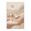 Tapis bord de mer beige lavable à la machine Pegah-1867908546
