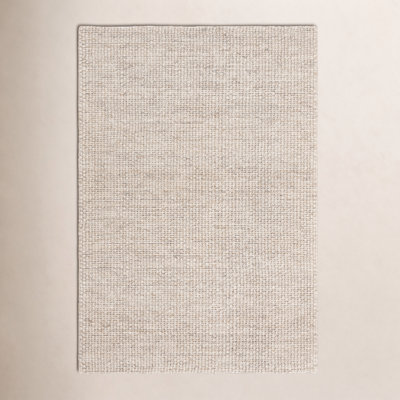 Hero Ivory Hand-Woven Flatweave Rug