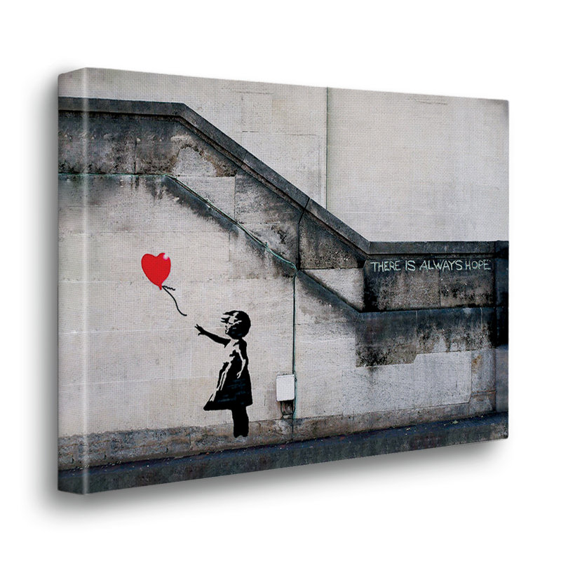 Scimmia Pistola Gialla by Banksy - No Frame Painting on Glass, 70cm H x 100cm W