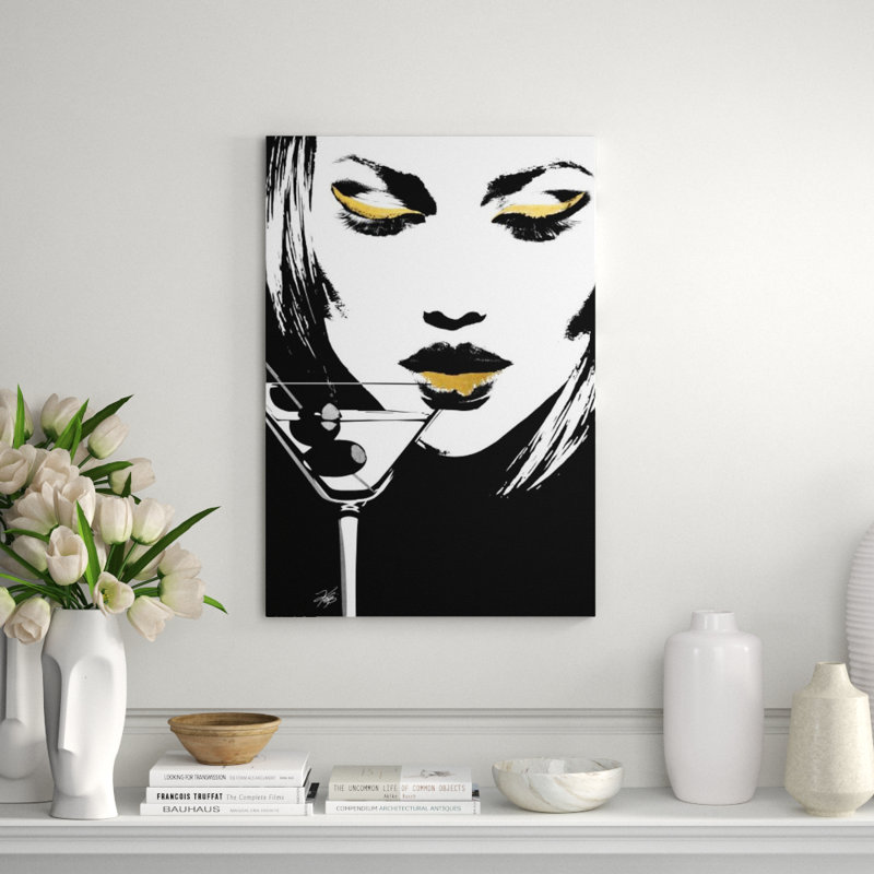 Glam Rock V Painting by Kelli Ellis, 58" H x 40" W, Glass Coat