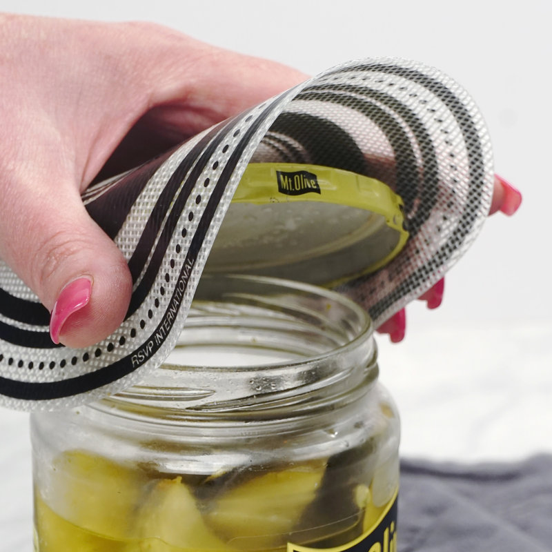 Black and White Silicone Multi-Purpose Jar Opener Pad