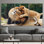 «Elegant Lion», reproduction d'art sur toile, Animal sauvage