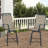  Outdoor Bar Height Chairs, Patio Swivel Bar Stool Of 2, High Back Outdoor Bar Stools For Backyard, Garden, Balcony, Brown-1302326913-1302326912