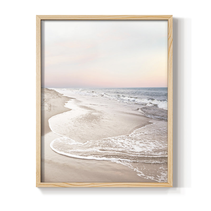 Corolla Soft Sunset, reproduction encadrée - bois massif, H 30 po x l 24 po, Naturel