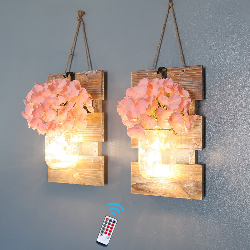 Makarios Wall Decor, Rustic Brown/Pink