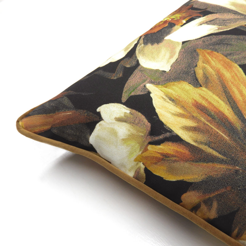 Floral Square Cushion, Feather