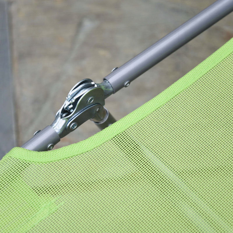 Chaise longue pliante avec 0-180? Dossier inclinable