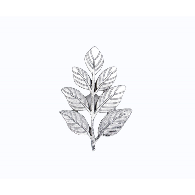 Poignée d'armoire Fern Leaf, Argent
