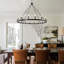 Moomal 16 - Light Large Candle Style Dimmable Wagon Wheel Chandelier