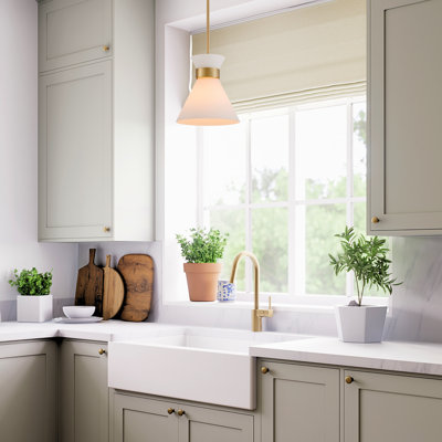 Celeste Modern Pendant Light in Champagne Bronze