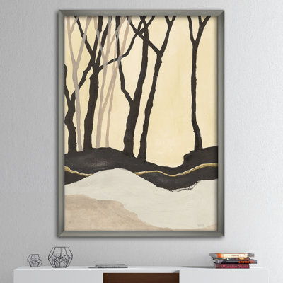 « forest silhouette iv »-cadre photo sur toile