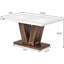 White-Toned 47-Inch Dining Table featuring Oak Wood Top with Four, 31.5 x 47.2 x 29.9 in