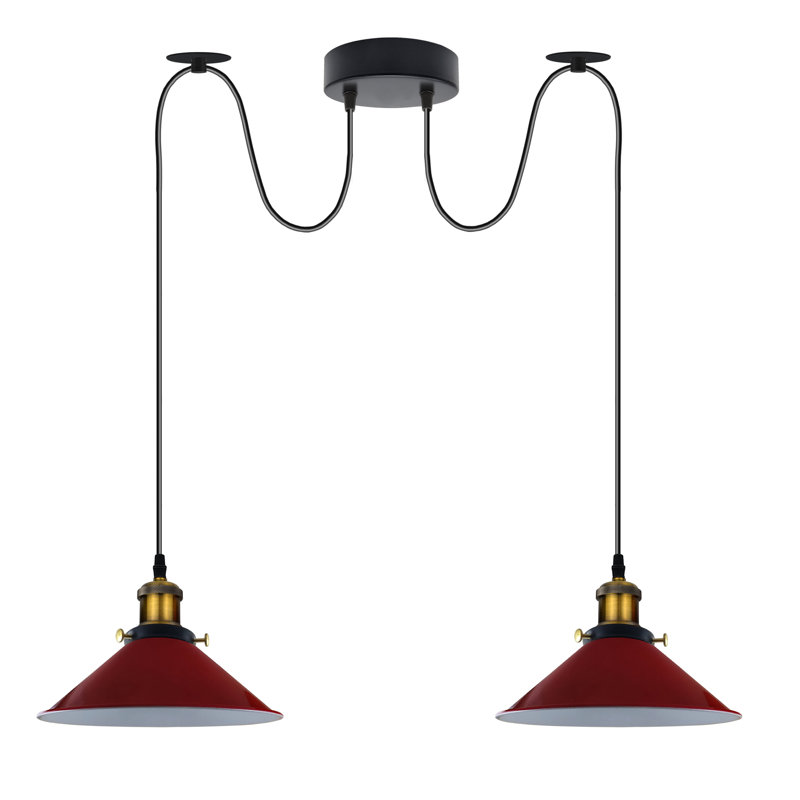 Lofton 2 - Light Cluster Pendant, Red