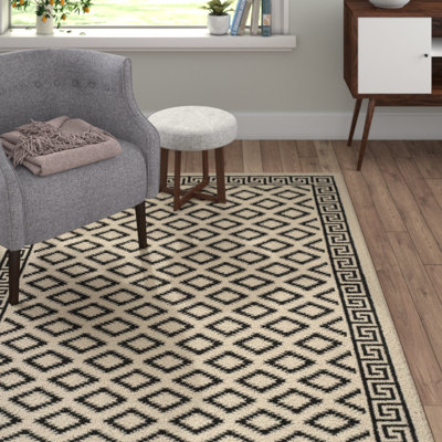 Feliciano Geometric Wool Hand Woven Area Rug