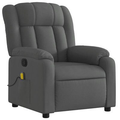 vidaXL Massage Recliner Chair, Adjustable, Fabric