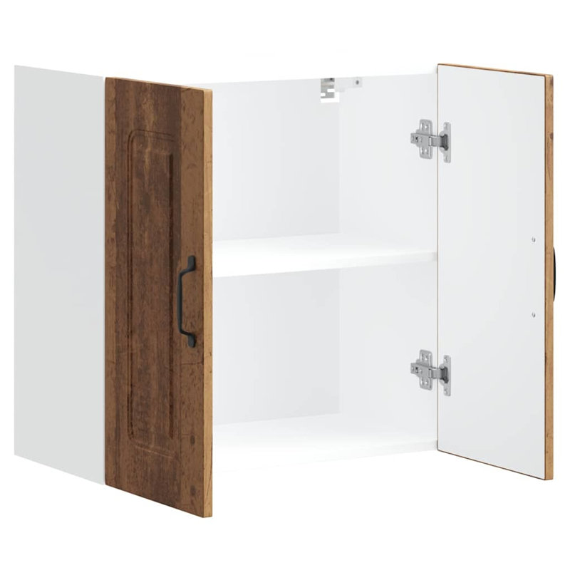 Kitchen Wall Cabinet Kalmar Engineered Wood, 60cm H x 60cm W x 31cm D, Old Wood