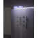 Thermostatic Shower Faucet 27.56" x 15.75" High-Pressure Rain Shower Head with 64 Colors LED Light