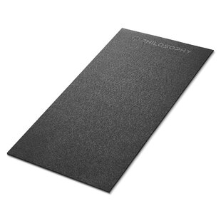 Philosophy Gym Exercise Equipment Mat 36 x 84-Inch, 6mm Thick High Density  PVC Floor Mat for Ellipticals, Treadmills, Rowers, Stationary Bikes