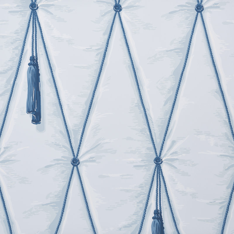 Drapery Wallpaper, Blue