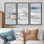 Gris, minimalisme, formes simples, ensemble d'art mural formes abstraites