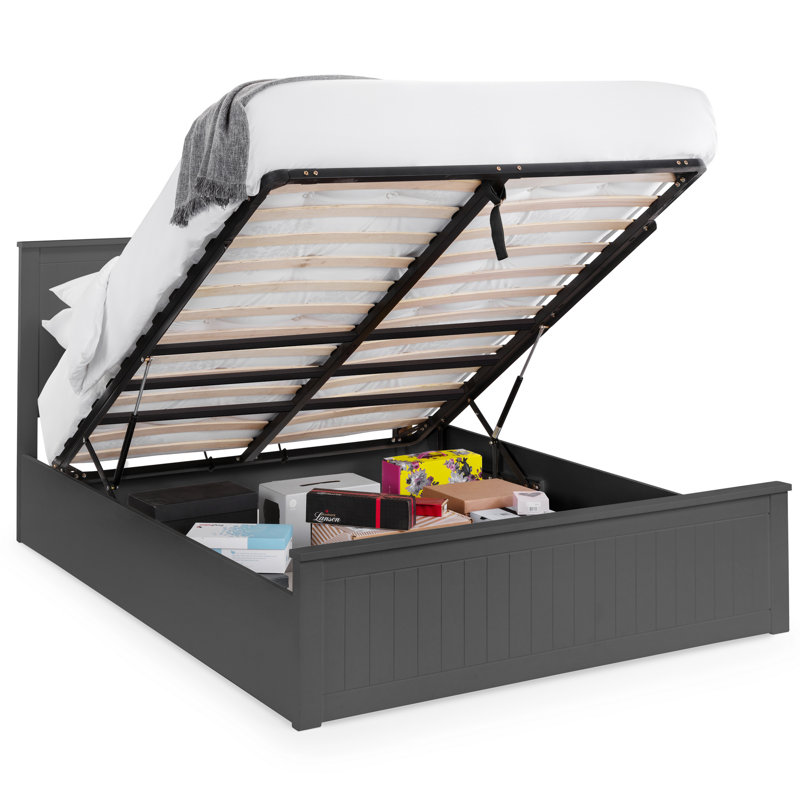 Coralie Storage Bed, Anthracite, Double (4'6)