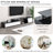 Modern, Minimalist Rectangle Extendable TV Stand, TV Cabinet With 2 Drawers And 1 Cabinet For Living Room, Up To 100''-1441785065