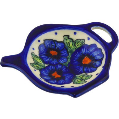 Polmedia Stoneware Tea Bag Plate