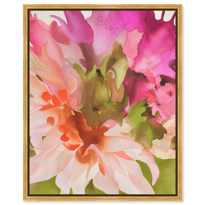 Impression sur toile «Vibrant Fluidité Floral III» par Art Remedy