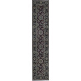 Manchuria Oriental Hand-Knotted Wool Wine/Black Rug