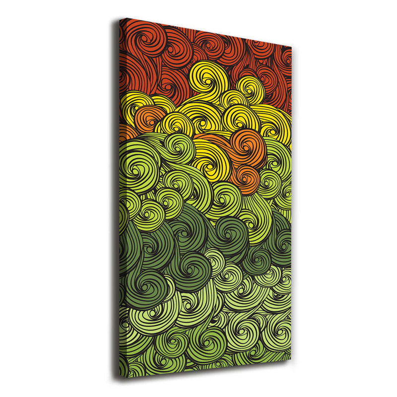 Colorful Waves - Wrapped Canvas Print