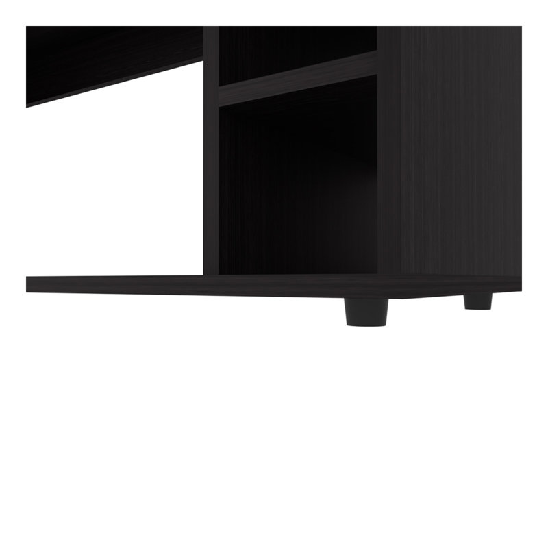 Meuble télé Mountainair, salon, noir, Noir
