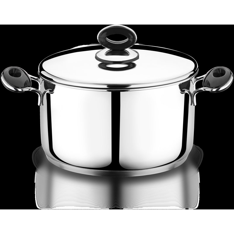 Base de capsule recouverte en acier inoxydable 18/10 YBM Home Professional, 7 pte, Argent