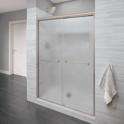 Infinity 54.5" W x 70" H Semi-Frameless Shower Door