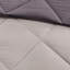 Édredon gris réversible 3 m, 2 taies décoratives, chaleur pour oreiller-117329239