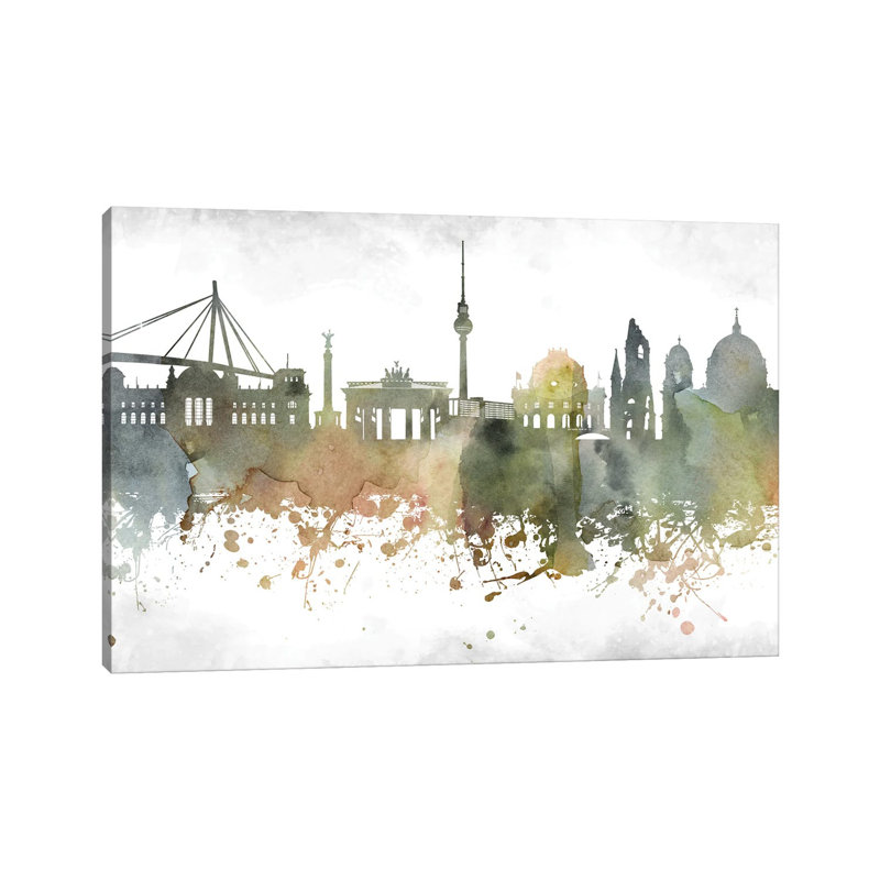 Berlin Skyline by WallDecorAddict - Wrapped Canvas Print, 101.6 cm H x 66.04 cm W x 1.91 cm D