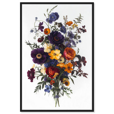 «Regal Rose Riot III», reproduction d'art sur toile colorée par 