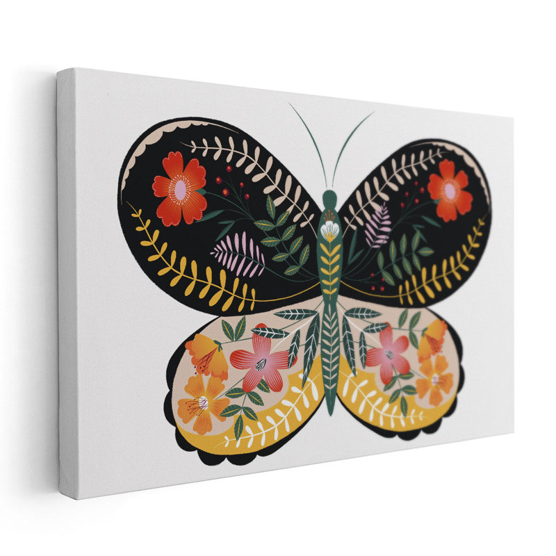 «Butterfly Petals I», reproduction d'art sur toile, H 32 po x l 48 po