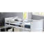 Lit mezzanine simple blanc avec options de rangement