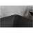 Matte Shell  Glass Rectangular Vessel Bathroom Sink In Black With  Faucet And Pop-Up Drain In Matte Black